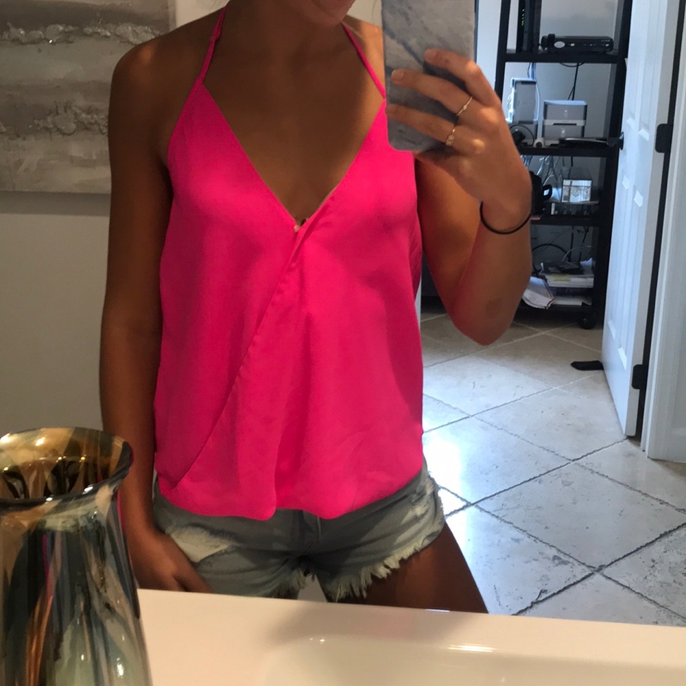 Gorgeous hot pink halter top